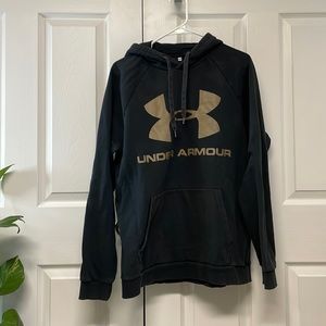 Under Armour black big logo hoodie sweatshirt